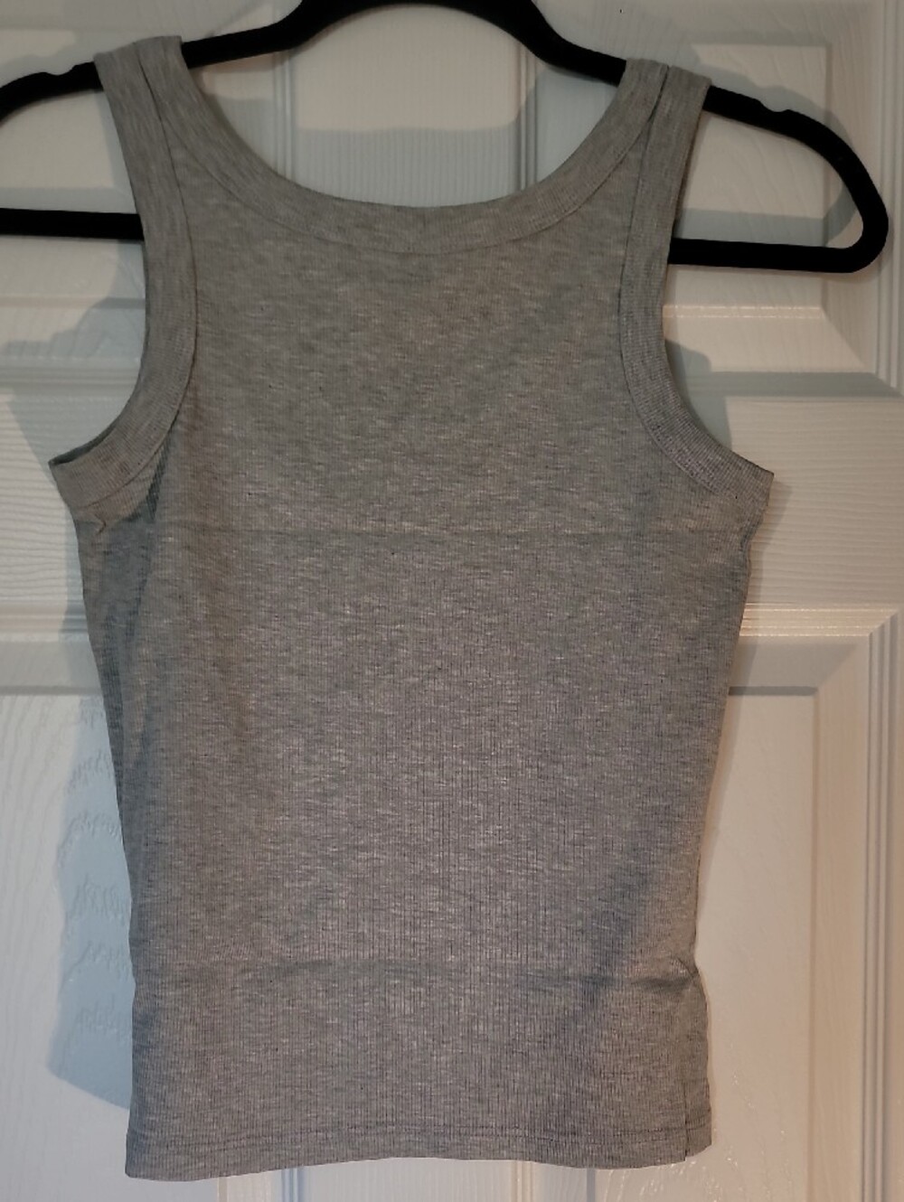POL Grey Ribbed Tank Top - Picture 3 of 4